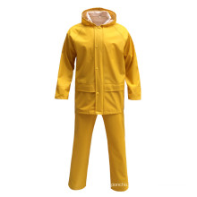 Hot Sale Waterproof Raincoat For Adults Mens PU Rain Suit